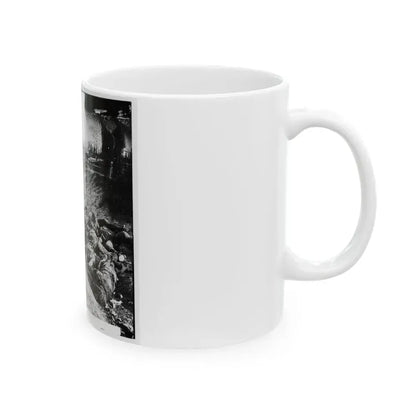 Antietam, Maryland. Dead Soldiers In Ditch On The Right Wing Where Kimball's Brigade Fought So Desperately (U.S. Civil War) White Coffee Mug - Go Mug Yourself
