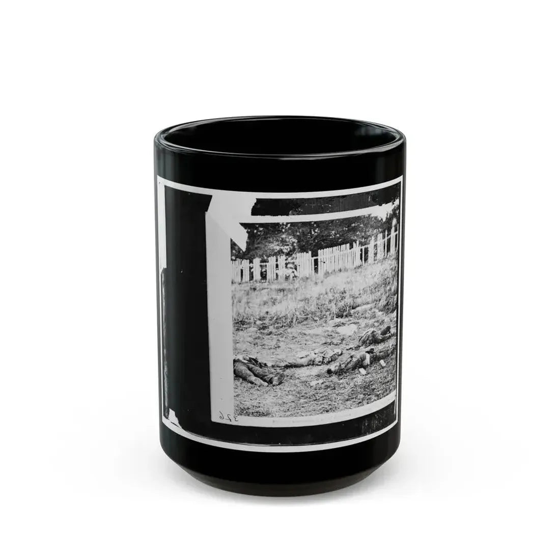 Antietam, Maryland. Dead Soldiers On Battlefield-2 (U.S. Civil War) Black Coffee Mug 15oz - Go Mug Yourself