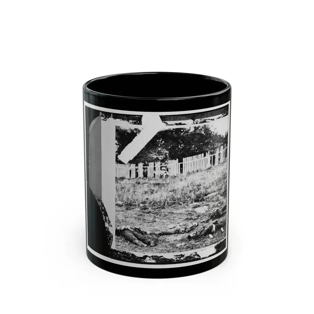 Antietam, Maryland. Dead Soldiers On Battlefield (U.S. Civil War) Black Coffee Mug 11oz - Go Mug Yourself