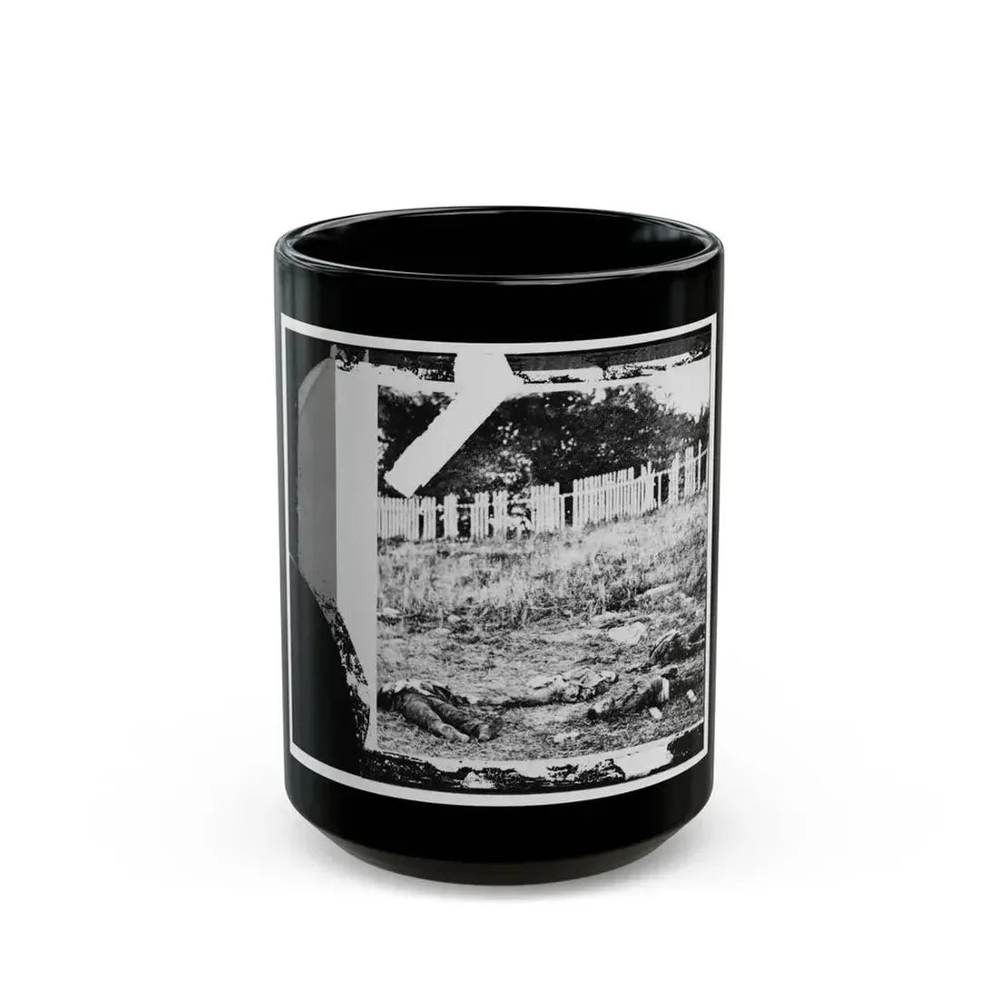 Antietam, Maryland. Dead Soldiers On Battlefield (U.S. Civil War) Black Coffee Mug 15oz - Go Mug Yourself