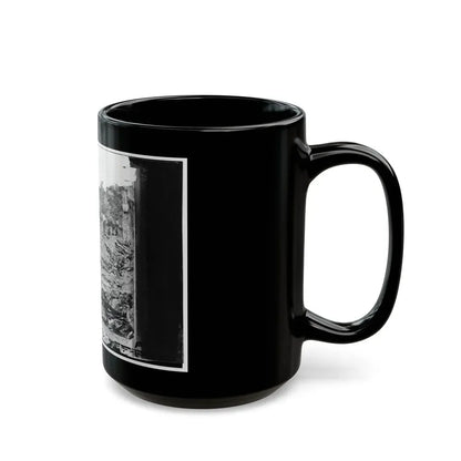 Antietam, Maryland. Ditch With Bodies Of Soldiers On Right Wing Used As A Rifle Pit By Confederates (U.S. Civil War) Black Coffee Mug - Go Mug Yourself