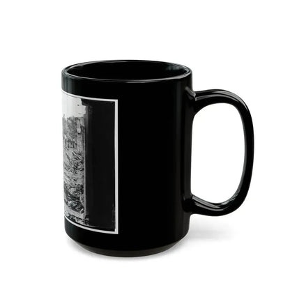 Antietam, Maryland. Ditch With Bodies Of Soldiers On Right Wing Used As A Rifle Pit By Confederates (U.S. Civil War) Black Coffee Mug - Go Mug Yourself