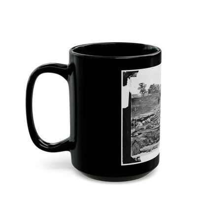 Antietam, Maryland. Ditch With Bodies Of Soldiers On Right Wing Used As A Rifle Pit By Confederates (U.S. Civil War) Black Coffee Mug - Go Mug Yourself
