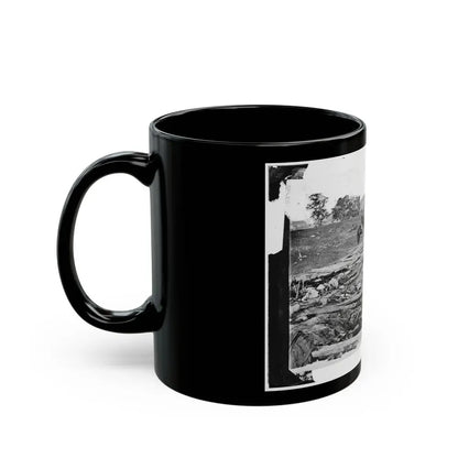 Antietam, Maryland. Ditch With Bodies Of Soldiers On Right Wing Used As A Rifle Pit By Confederates (U.S. Civil War) Black Coffee Mug - Go Mug Yourself