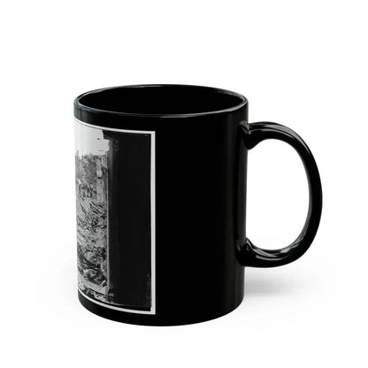 Antietam, Maryland. Ditch With Bodies Of Soldiers On Right Wing Used As A Rifle Pit By Confederates (U.S. Civil War) Black Coffee Mug - Go Mug Yourself