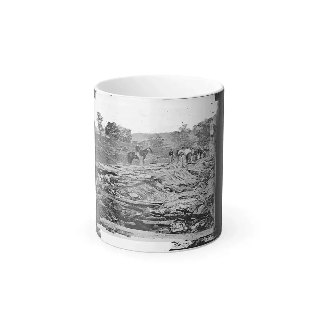 Antietam, Maryland. Ditch With Bodies of Soldiers on Right Wing Used as a Rifle Pit by Confederates (U.S. Civil War) Color Changing Coffee Mug 11oz Default Title - Go Mug Yourself