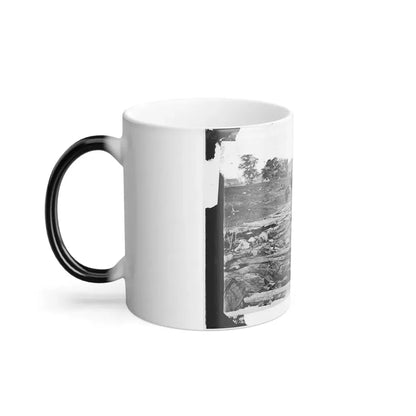 Antietam, Maryland. Ditch With Bodies of Soldiers on Right Wing Used as a Rifle Pit by Confederates (U.S. Civil War) Color Changing Coffee Mug 11oz - Go Mug Yourself