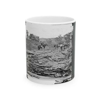 Antietam, Maryland. Ditch With Bodies Of Soldiers On Right Wing Used As A Rifle Pit By Confederates (U.S. Civil War) White Coffee Mug 11oz - Go Mug Yourself