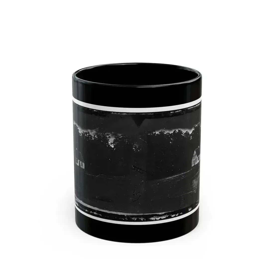 Antietam, Maryland. Dunker Church On Battlefield(2) (U.S. Civil War) Black Coffee Mug 11oz - Go Mug Yourself