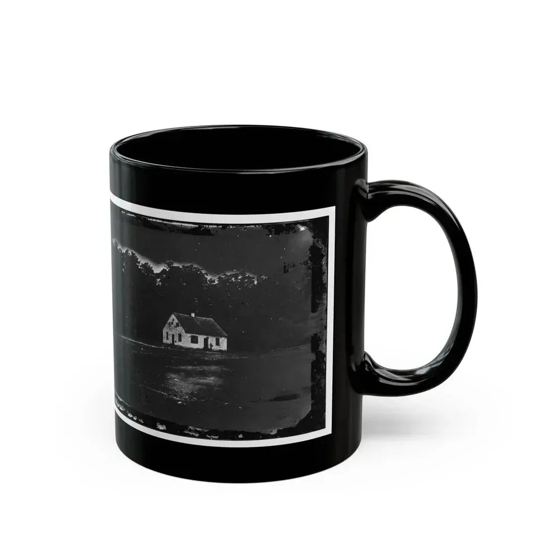 Antietam, Maryland. Dunker Church On Battlefield(2) (U.S. Civil War) Black Coffee Mug - Go Mug Yourself