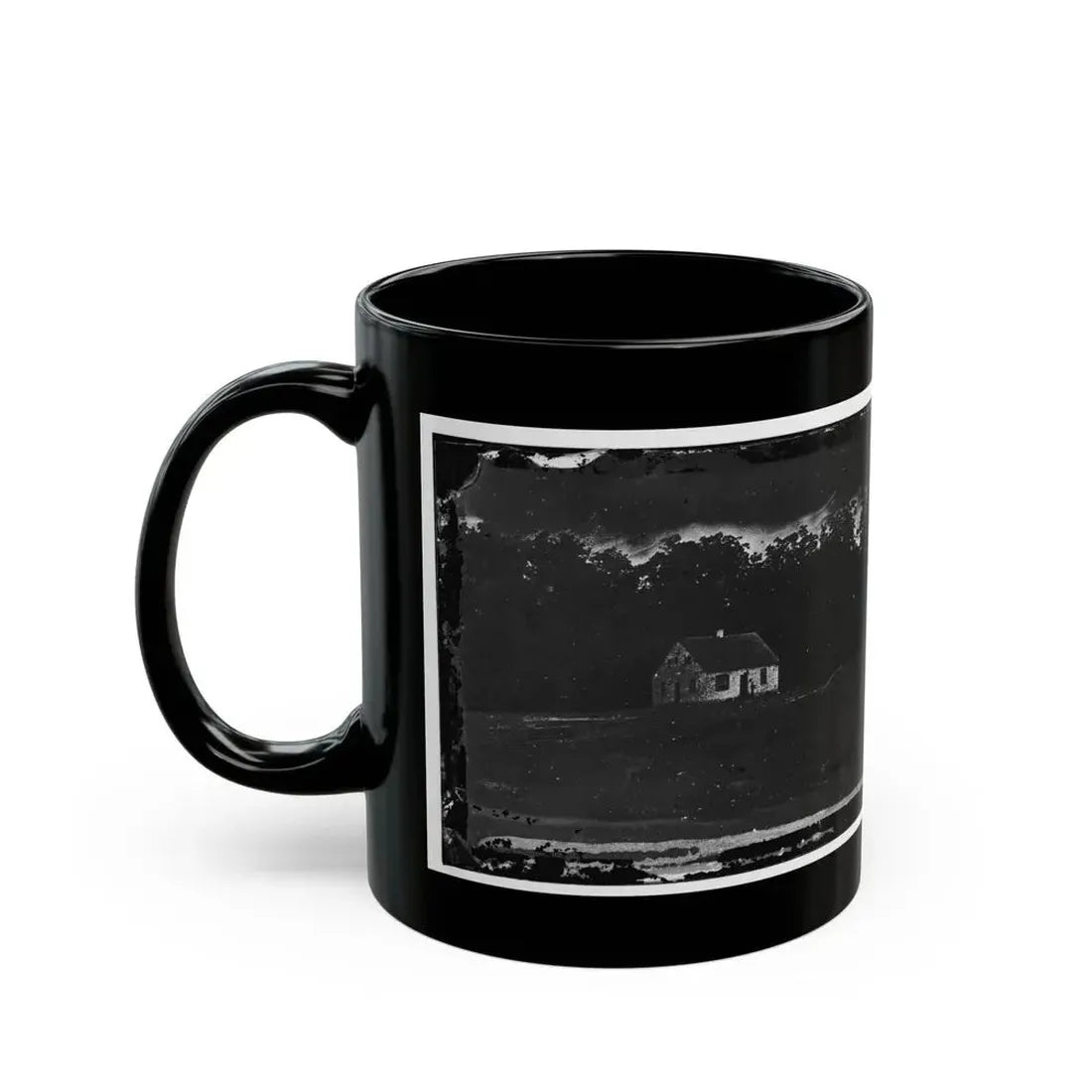 Antietam, Maryland. Dunker Church On Battlefield(2) (U.S. Civil War) Black Coffee Mug - Go Mug Yourself