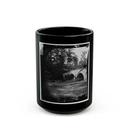 Antietam, Maryland. Eastern View Of Bridge (U.S. Civil War) Black Coffee Mug 15oz - Go Mug Yourself