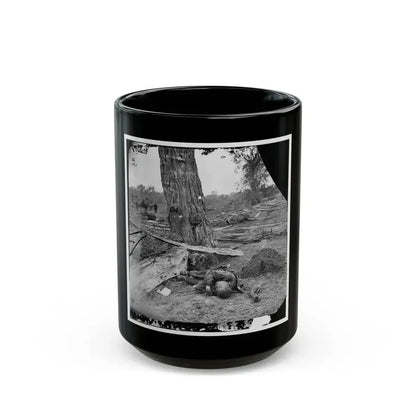 Antietam, Maryland. Federal Buried, Confederate Unburied, Where They Fell (U.S. Civil War) Black Coffee Mug 15oz - Go Mug Yourself