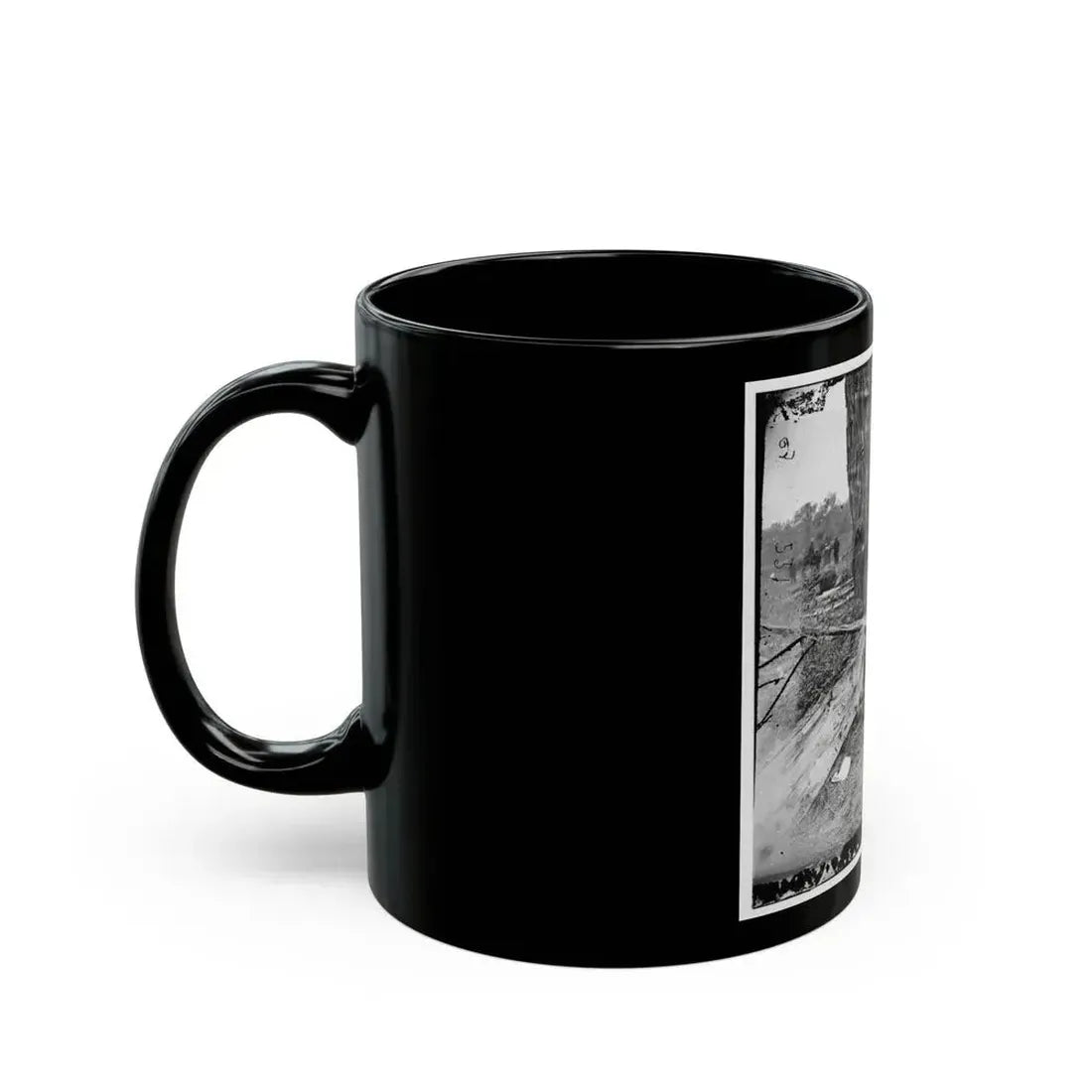 Antietam, Maryland. Federal Buried, Confederate Unburied, Where They Fell (U.S. Civil War) Black Coffee Mug - Go Mug Yourself
