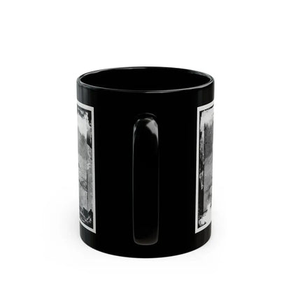 Antietam, Maryland. Field Where Sumner's Corps Charged. Bodies Of Confederate In Front Of The Dunker Church (U.S. Civil War) Black Coffee Mug - Go Mug Yourself