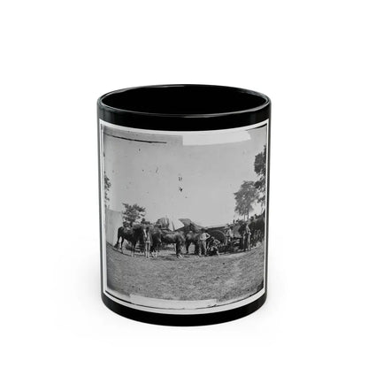 Antietam, Maryland. Forge Scene At General Mcclellan's Headquarters (U.S. Civil War) Black Coffee Mug 11oz - Go Mug Yourself