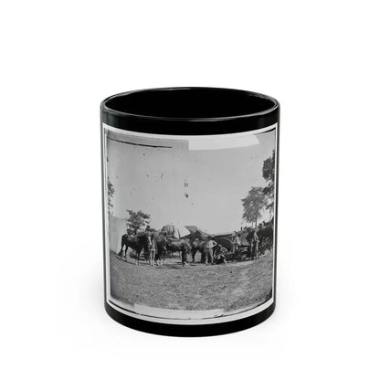 Antietam, Maryland. Forge Scene At General Mcclellan's Headquarters (U.S. Civil War) Black Coffee Mug 11oz - Go Mug Yourself