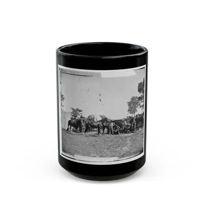 Antietam, Maryland. Forge Scene At General Mcclellan's Headquarters (U.S. Civil War) Black Coffee Mug 15oz - Go Mug Yourself