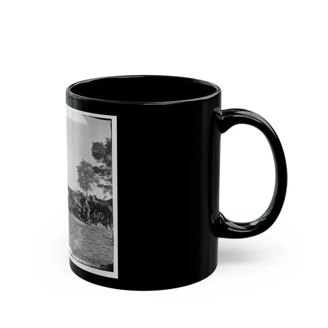 Antietam, Maryland. Forge Scene At General Mcclellan's Headquarters (U.S. Civil War) Black Coffee Mug - Go Mug Yourself