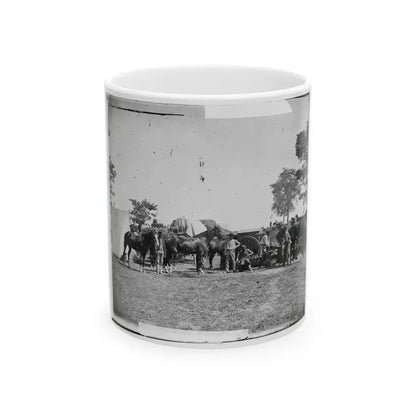 Antietam, Maryland. Forge Scene At General Mcclellan's Headquarters (U.S. Civil War) White Coffee Mug 11oz - Go Mug Yourself