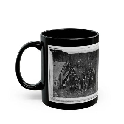 Antietam, Maryland. General John C. Caldwell And Staff On Battlefield (U.S. Civil War) Black Coffee Mug - Go Mug Yourself