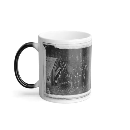 Antietam, Maryland. General John C. Caldwell and Staff on Battlefield (U.S. Civil War) Color Changing Coffee Mug 11oz - Go Mug Yourself