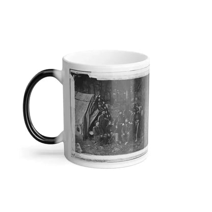 Antietam, Maryland. General John C. Caldwell and Staff on Battlefield (U.S. Civil War) Color Changing Coffee Mug 11oz - Go Mug Yourself