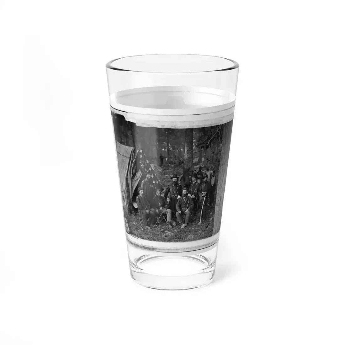 Antietam, Maryland. General John C. Caldwell And Staff On Battlefield (U.S. Civil War) Pint Glass 16oz - Go Mug Yourself