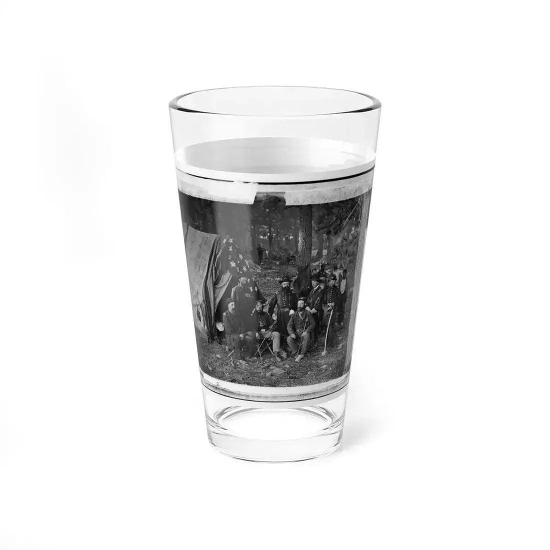 Antietam, Maryland. General John C. Caldwell And Staff On Battlefield (U.S. Civil War) Pint Glass 16oz - Go Mug Yourself