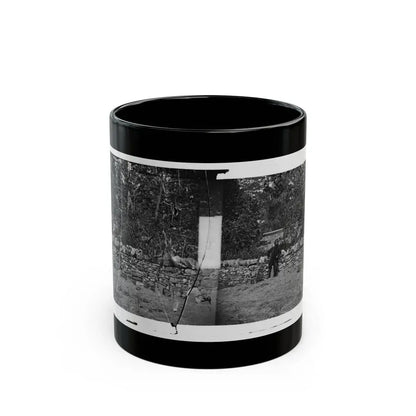 Antietam, Maryland. Graves Of Federal Soldiers At Burnside Bridge (U.S. Civil War) Black Coffee Mug 11oz - Go Mug Yourself