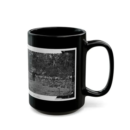Antietam, Maryland. Graves Of Federal Soldiers At Burnside Bridge (U.S. Civil War) Black Coffee Mug - Go Mug Yourself
