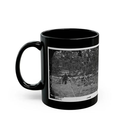 Antietam, Maryland. Graves Of Federal Soldiers At Burnside Bridge (U.S. Civil War) Black Coffee Mug - Go Mug Yourself