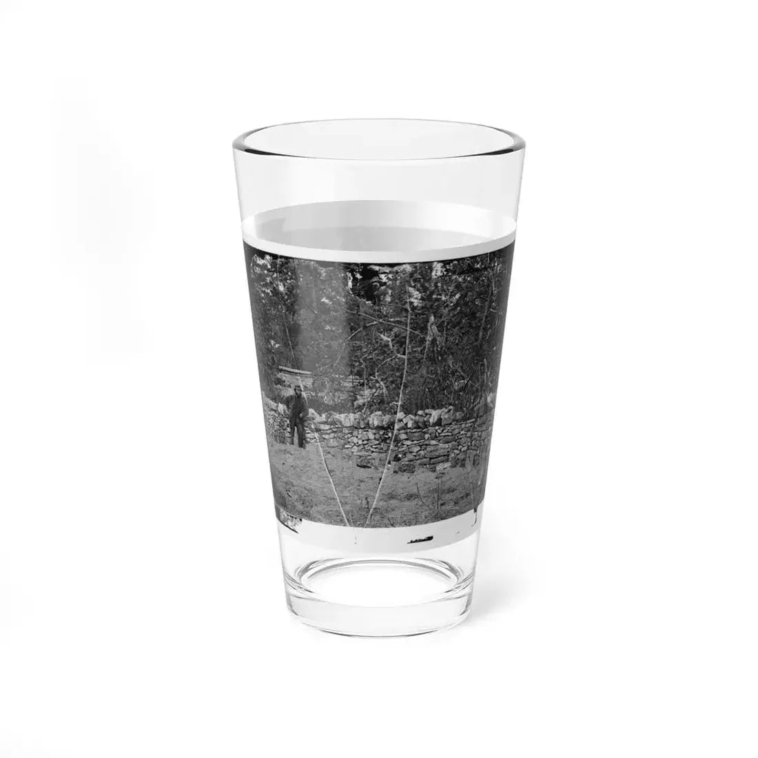 Antietam, Maryland. Graves Of Federal Soldiers At Burnside Bridge (U.S. Civil War) Pint Glass 16oz - Go Mug Yourself