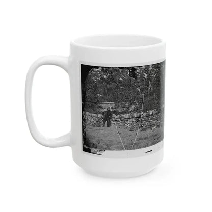 Antietam, Maryland. Graves Of Federal Soldiers At Burnside Bridge (U.S. Civil War) White Coffee Mug - Go Mug Yourself