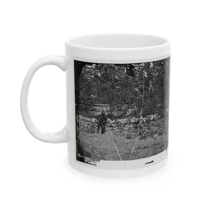 Antietam, Maryland. Graves Of Federal Soldiers At Burnside Bridge (U.S. Civil War) White Coffee Mug - Go Mug Yourself