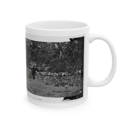 Antietam, Maryland. Graves Of Federal Soldiers At Burnside Bridge (U.S. Civil War) White Coffee Mug - Go Mug Yourself