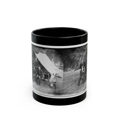 Antietam, Maryland. Group Of Federal Artillery Offices On Battlefield (U.S. Civil War) Black Coffee Mug 11oz - Go Mug Yourself