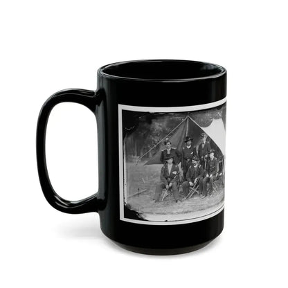 Antietam, Maryland. Group Of Federal Artillery Offices On Battlefield (U.S. Civil War) Black Coffee Mug - Go Mug Yourself