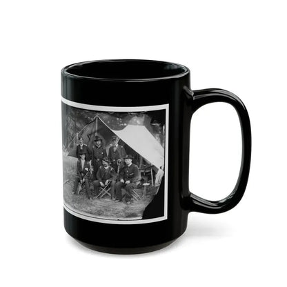 Antietam, Maryland. Group Of Federal Artillery Offices On Battlefield (U.S. Civil War) Black Coffee Mug - Go Mug Yourself