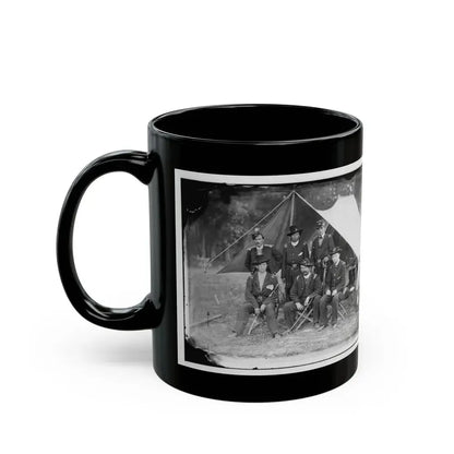 Antietam, Maryland. Group Of Federal Artillery Offices On Battlefield (U.S. Civil War) Black Coffee Mug - Go Mug Yourself