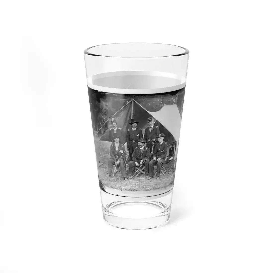 Antietam, Maryland. Group Of Federal Artillery Offices On Battlefield (U.S. Civil War) Pint Glass 16oz - Go Mug Yourself