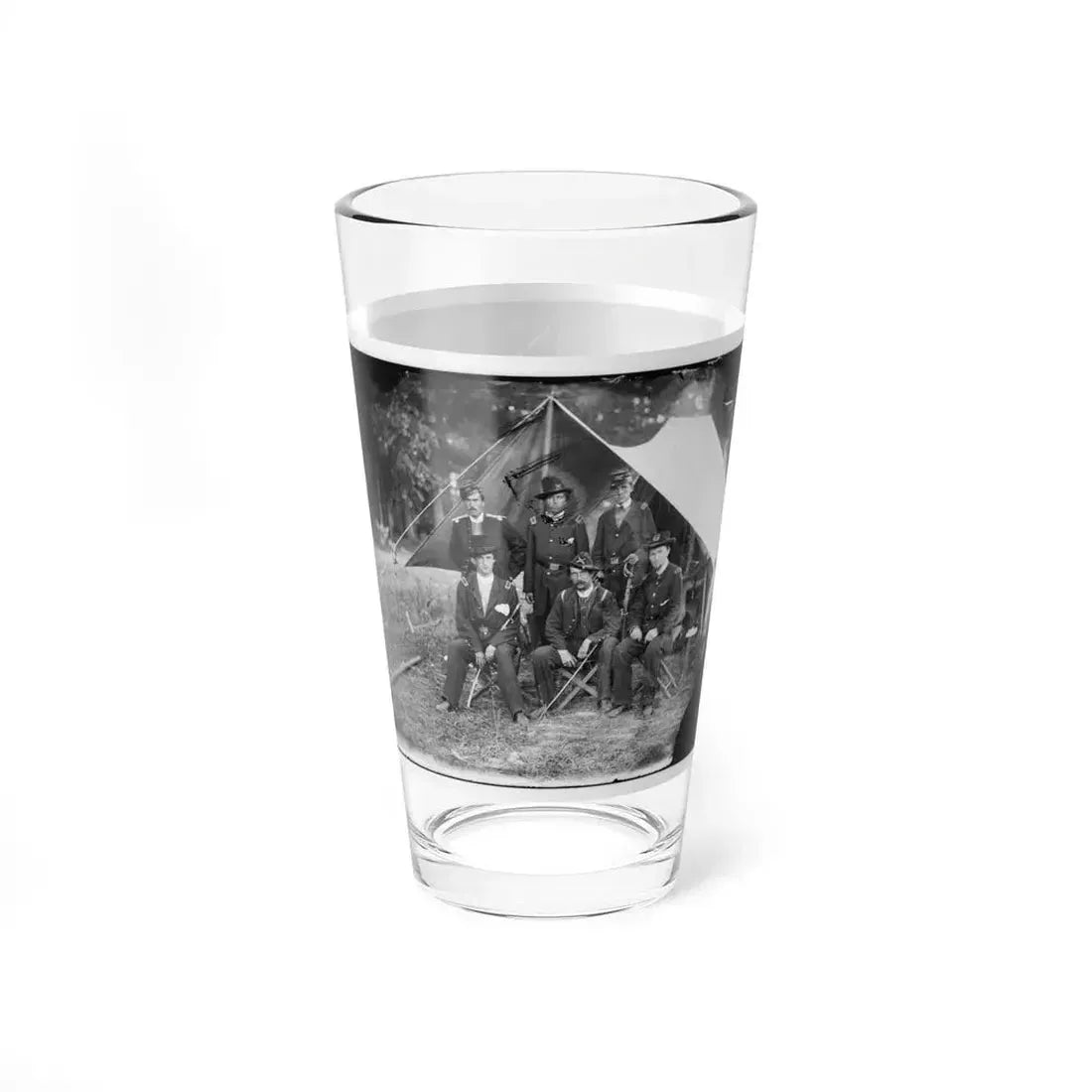 Antietam, Maryland. Group Of Federal Artillery Offices On Battlefield (U.S. Civil War) Pint Glass 16oz - Go Mug Yourself