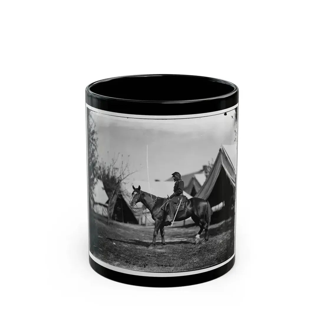 Antietam, Maryland. Lt. Col. Charles B. Norton At Headquarters Of Gen. Fitz-John Porter (U.S. Civil War) Black Coffee Mug 11oz - Go Mug Yourself