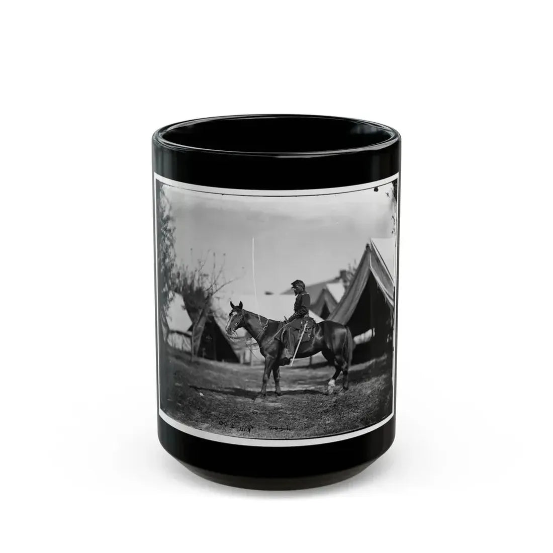 Antietam, Maryland. Lt. Col. Charles B. Norton At Headquarters Of Gen. Fitz-John Porter (U.S. Civil War) Black Coffee Mug 15oz - Go Mug Yourself