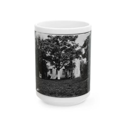 Antietam, Maryland. Miller House (U.S. Civil War) White Coffee Mug 15oz - Go Mug Yourself