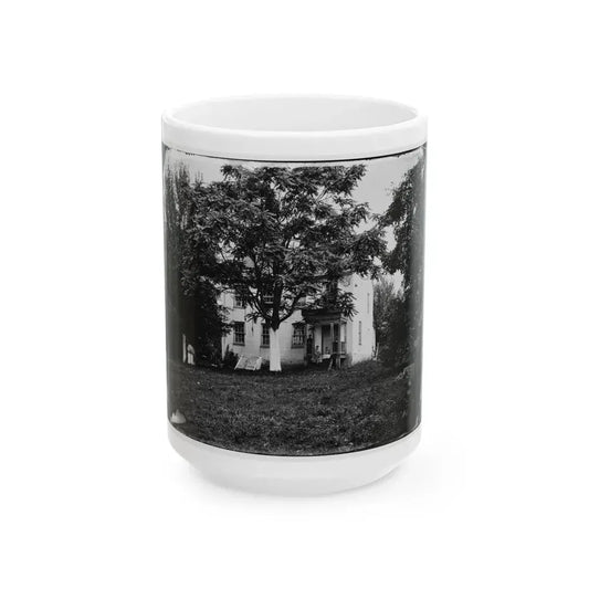 Antietam, Maryland. Miller House (U.S. Civil War) White Coffee Mug 15oz - Go Mug Yourself