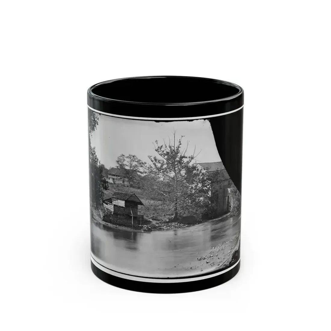 Antietam, Maryland. Newcomer's Mill (U.S. Civil War) Black Coffee Mug 11oz - Go Mug Yourself