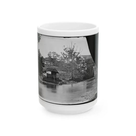 Antietam, Maryland. Newcomer's Mill (U.S. Civil War) White Coffee Mug 15oz - Go Mug Yourself