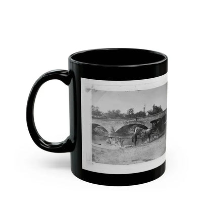 Antietam, Maryland. Picnic Party At Antietam Bridge (U.S. Civil War) Black Coffee Mug - Go Mug Yourself
