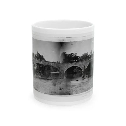 Antietam, Maryland. Picnic Party At Antietam Bridge (U.S. Civil War) White Coffee Mug 11oz - Go Mug Yourself